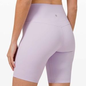 Align Shorts 8” Lavendar Biker shorts